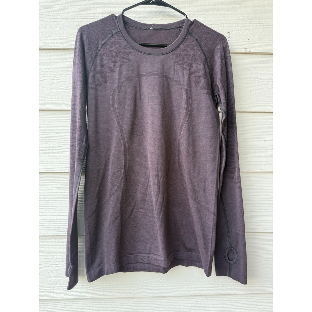 Lululemon Run: Swiftly Tech Long Sleeve Special Edition Concord Grape Women's 10 - Picture 5 of 9